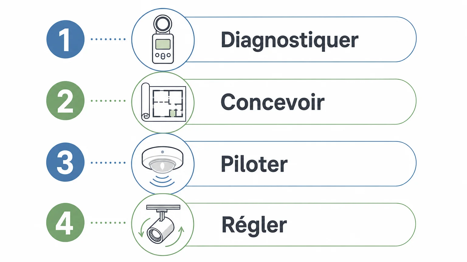 Checklist en 4 étapes pour concevoir un éclairage architectural de bureaux