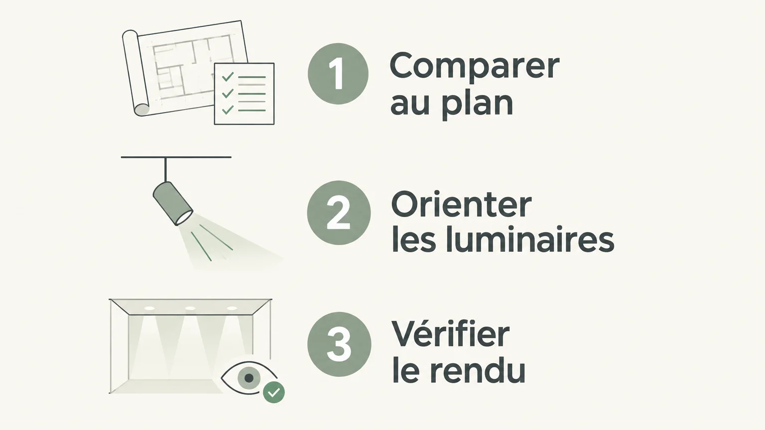 Checklist en trois étapes pour vérifier et régler l’éclairage