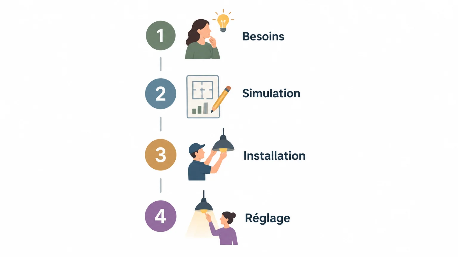 Checklist des étapes d’une étude d’éclairage pour un magasin
